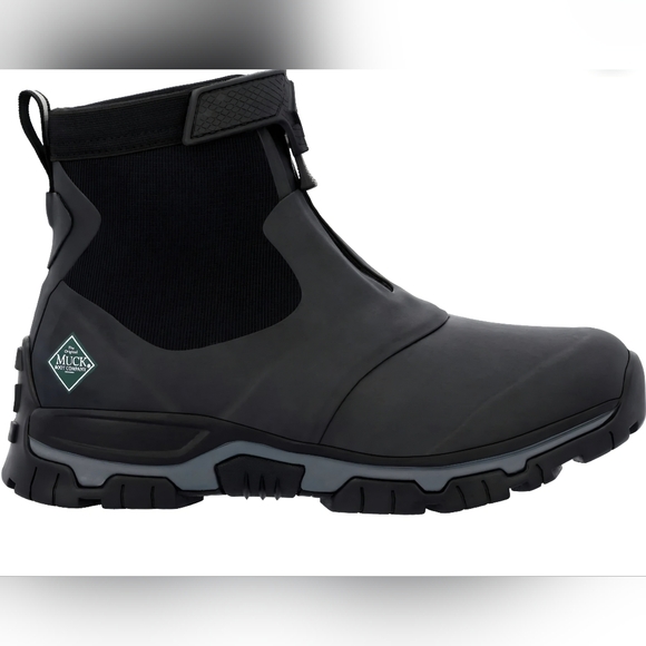The Original Muck Boot Company Men's Black Apex Mid Ankle Zip Boots